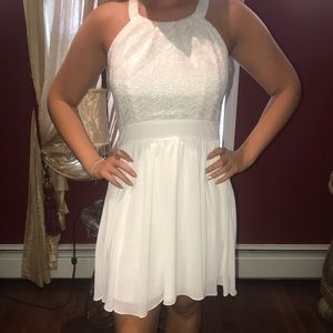 White cocktail dress (juniors)